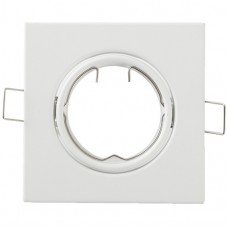 Σποτ Τετράγωνο Χωνευτό Κινητό Μεταλλικό Λευκό 9251S/W